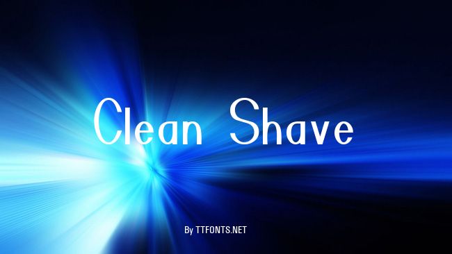 Clean Shave example